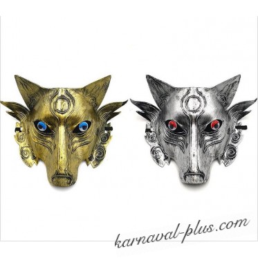 Карнавальная маска Волк венецианская, цвета микс